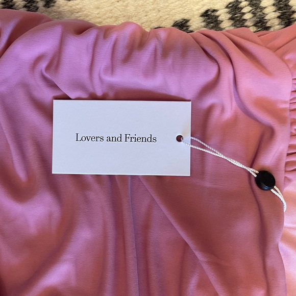 Lovers + Friends pink mini dress runched on both sides - Picture 4 of 4